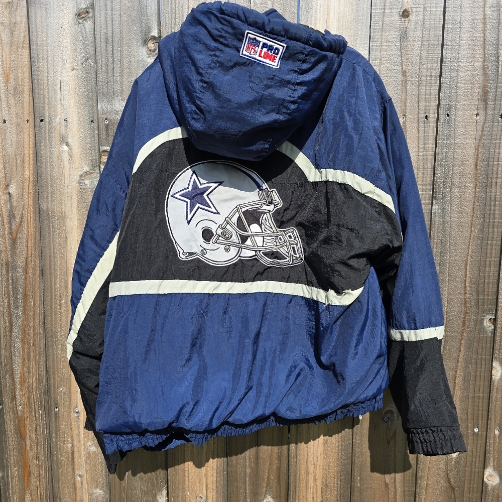 Vintage Dallas Cowboys Jacket Mens XL NFL Football Logo Athletic Pro Line 90s